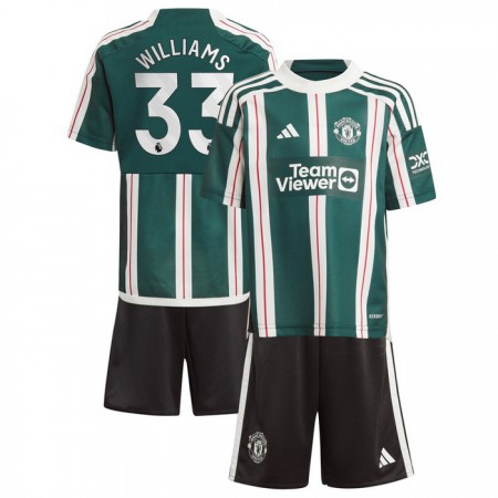 Manchester United Williams 33 Matchtröjor Barn Borta Fotbollströja 2023-24 Manchester United Williams 33 Matchtröjor Barn Borta Fotbollströja 2023-24